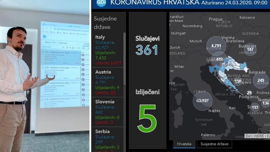 Hrvati osmislili 'korona kartu': Pratite broj i lokacije oboljelih