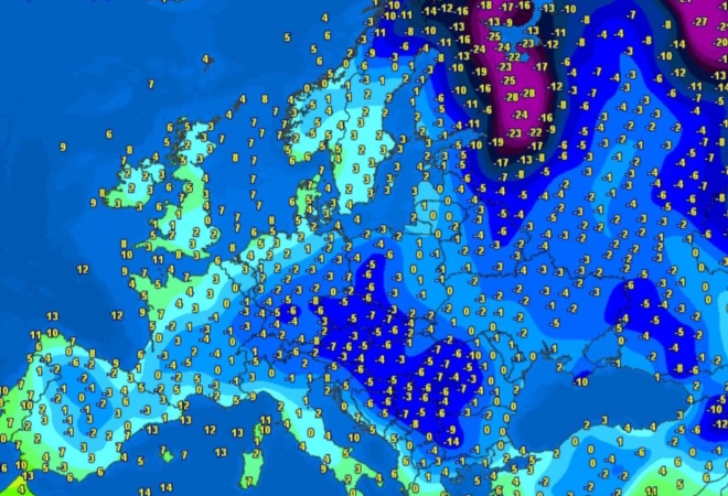Sibirska hladnoća steže Hrvatsku: Polarni vrtlog opet pokazuje svoju moć