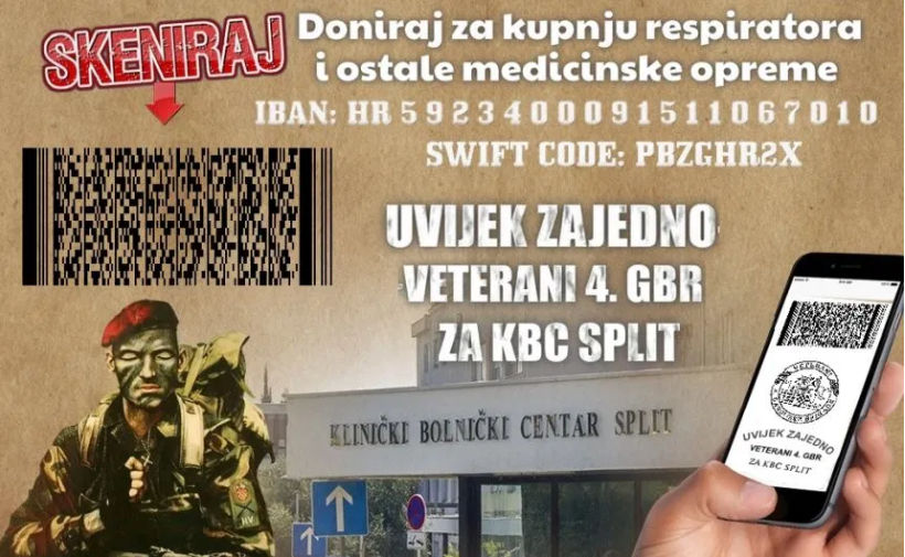 Humanitarna akcija ‘Uvijek zajedno – Veterani 4. Gardijske brigade za KBC- Split’