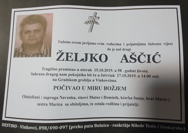 Posljednji pozdrav ratniku - Željko Aščić