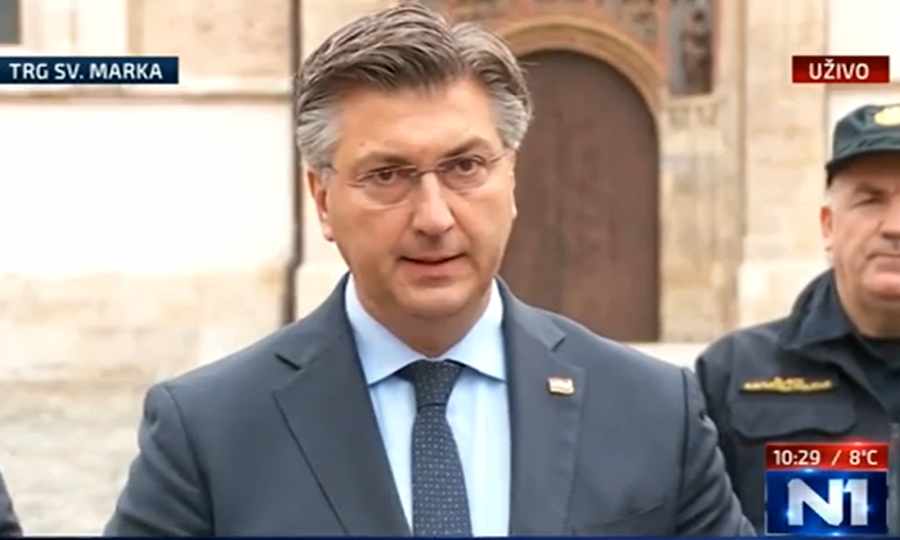 Plenković: Došlo je do pokušaja teškog ubojstva, nema odgovornosti ministra Božinovića