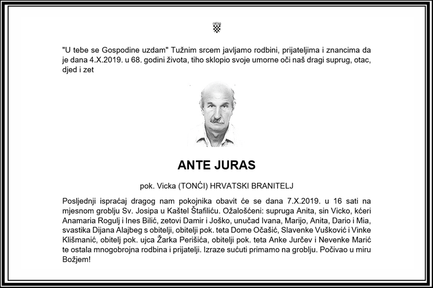 Posljednji pozdrav ratniku - Ante Juras