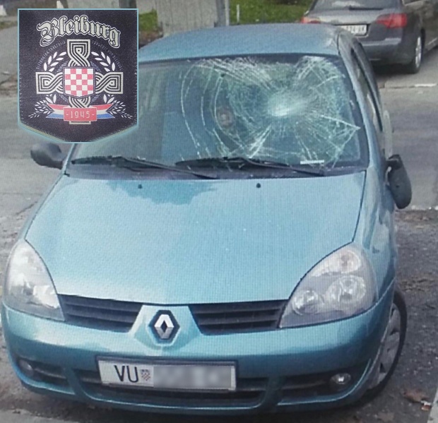 U SRBIJI razbili auto vukovarskih registracija, Srbi oduševljeni, “Ustaška zastavica se vidi kroz razbijenu šoferku!”