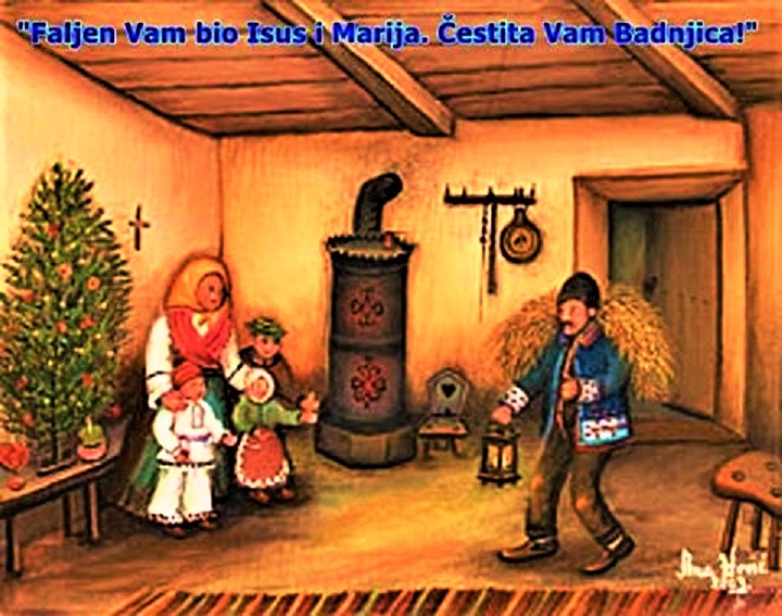 ČESTIT BADNJAK  I ADAM I EVA! -  OBIČAJI U HRVATA