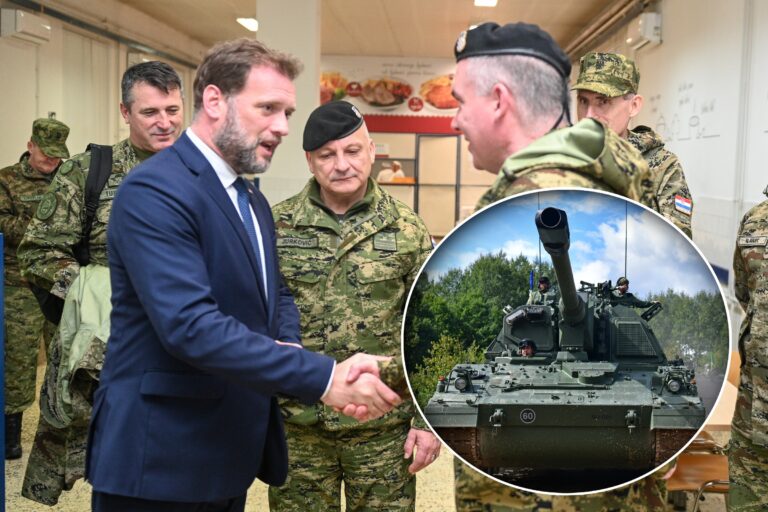 HRVCON  Milanović i Banožić ispratili hrvatske vojnike u Poljsku, šaljemo i Panzer haubice
