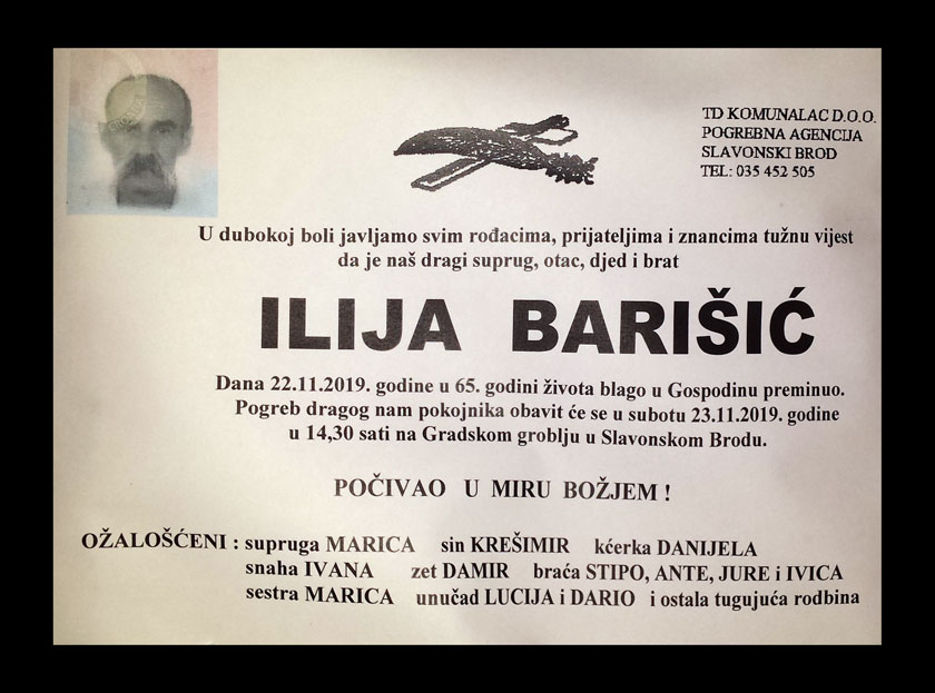Posljednji pozdrav ratniku - Ilija Barišić