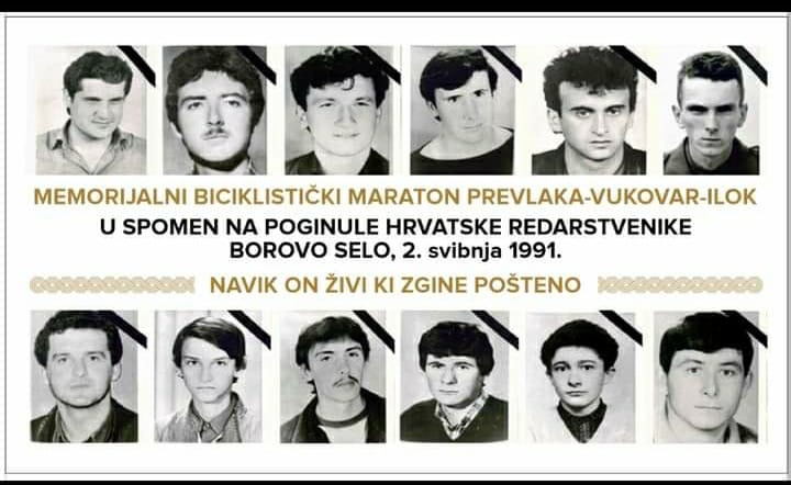 Memorijalni biciklistički maraton „Navik on živi ki zgine pošteno“ – Prevlaka – Vukovar – Ilok
