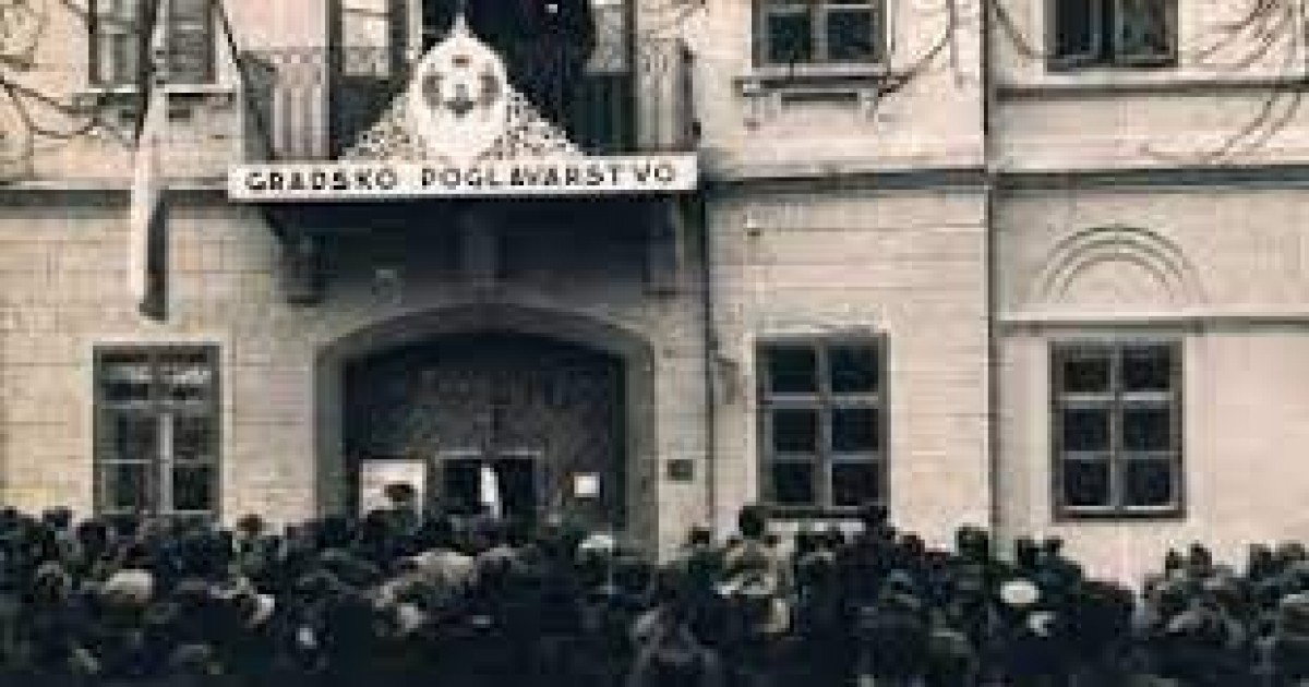 Proglašenje hrvatske države u Bjelovaru 08.04.1941.