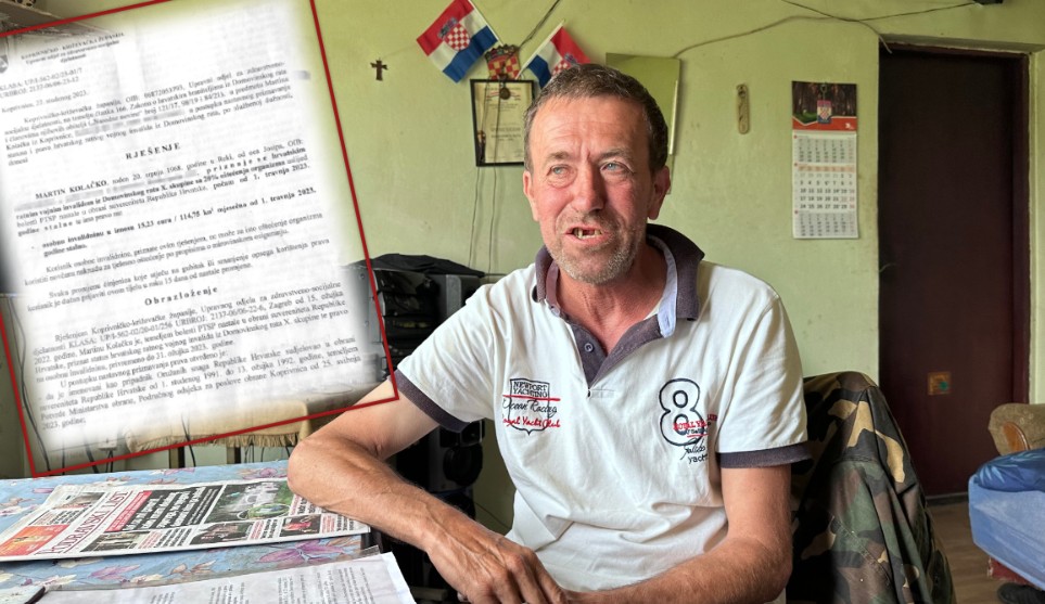 TU, POKRAJ NAS   Branitelj Martin Kolačko (55) preživljava s 34 eura mjesečno: “Ne tražim pomoć ni milostinju, već samo ono što mi pripada…”