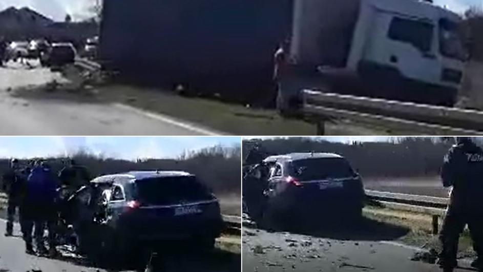 Sudar kamiona i automobila kod Zadra, vozač je u bolnici