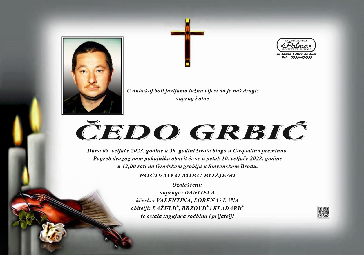 ČEDO GRBIĆ (1964 - 2023) - POSLJEDNI ISPRAĆAJ