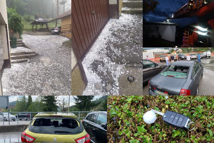 MUP objavio fotografije posljedica nevremena, pobrojali štetu u županijama