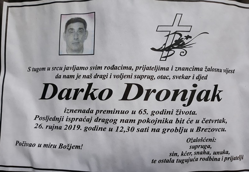 Posljednji pozdrav ratniku - Darko Dronjak