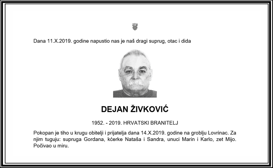 Posljednji pozdrav ratniku - Dejan Živković