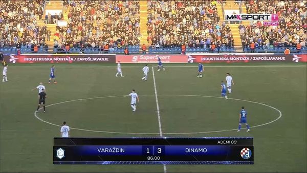 POBJEDA MODRIH U VARAŽDINU: Dinamo slavio na krilima dvostrukog strijelca Ivanušeca, zabio i Ademi, a najljepši gol djelo je Teklića