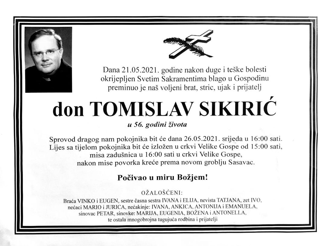 Posljednji pozdrav -  don Tomislav Sikirić