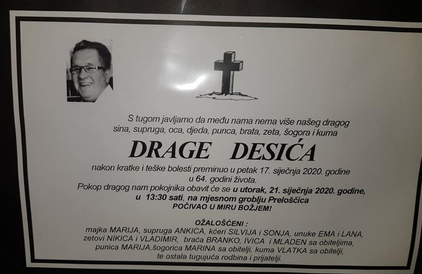 Posljednji pozdrav ratniku - Drago Desić