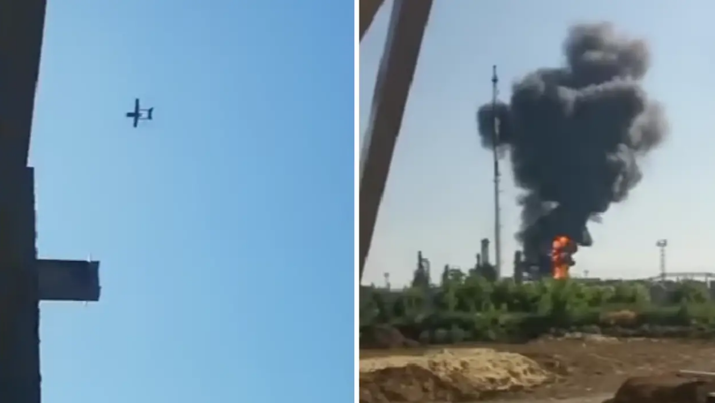 VIDEO Ukrajinci su dronovima napali rusku naftnu rafineriju