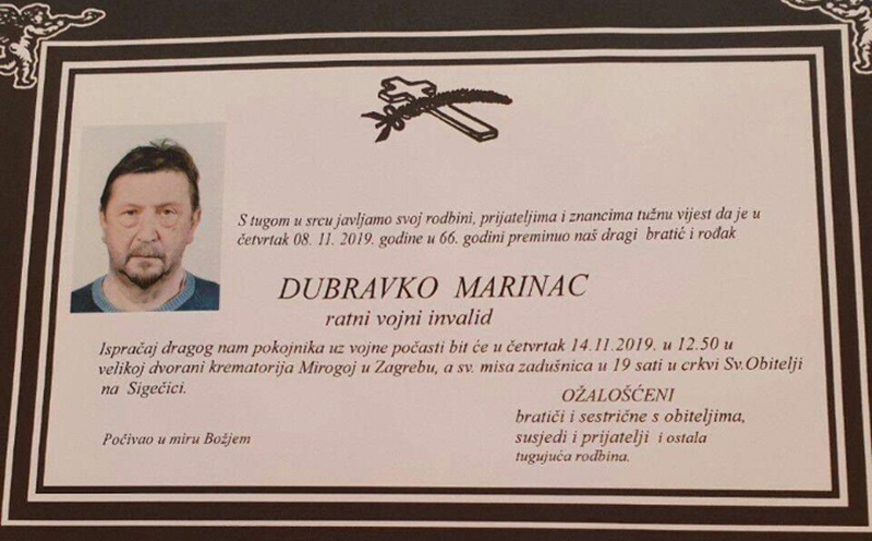 Posljednji pozdrav ratniku - Dubravko Marinac