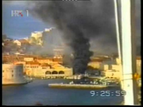23. listopada 1991. Zločini srpske vojske – bombardiranje povijesne jezgre Dubrovnika