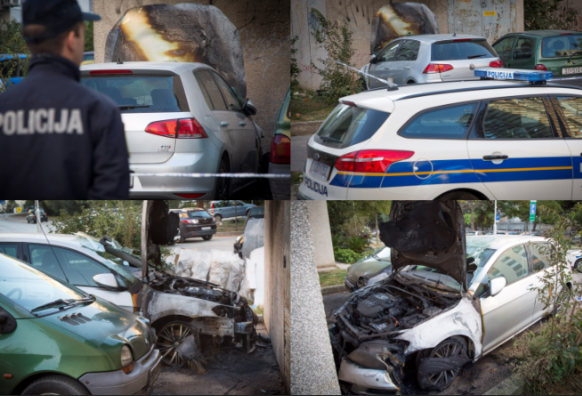 (VIDEO/FOTO) SNAŽNA DETONACIJA U SPLITU: Zapaljen auto brutalno pretučene žene! Bile su joj slomljene obje noge, a sada ponovni napad!