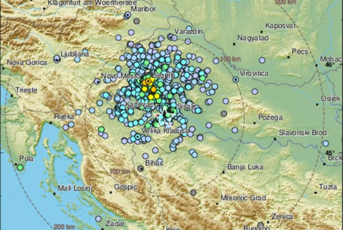Novi potres magnitude 3,8 kod Gline, osjetio se i u Zagrebu