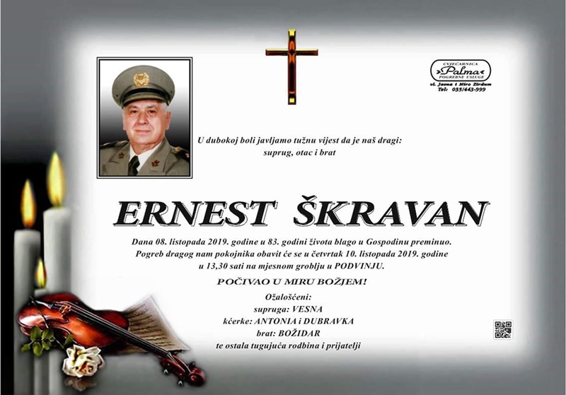Posljednji pozdrav ratniku - Ernest Škravan