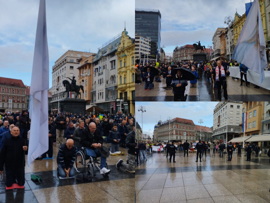 Brojni molitelji krunice i ove subote na trgovima; ljevičarski aktivisti i ovog puta pokušali omesti molitvu