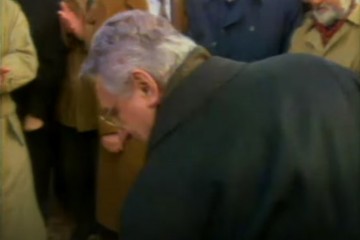 30. siječnja 1993.g. - Dr. Franjo Tuđman posjetio je oslobođena područja nakon operacije "Maslenica"