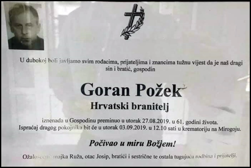 Posljednji pozdrav ratniku - Goran Požek