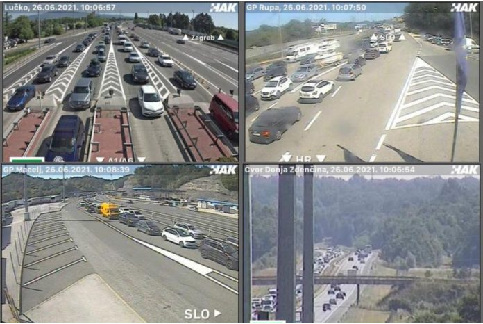 HAK: Gužve na autocestama, kilometarske kolone na granicama