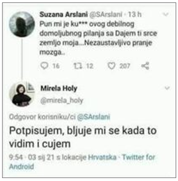MI I ONI - NAS ISPUNJAVA PONOS, A NJIMA JE PUN KU*** SVEGA I BLJUJE IM SE