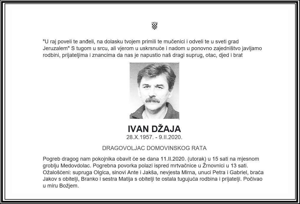 Posljednji pozdrav ratniku - Ivan Džaja