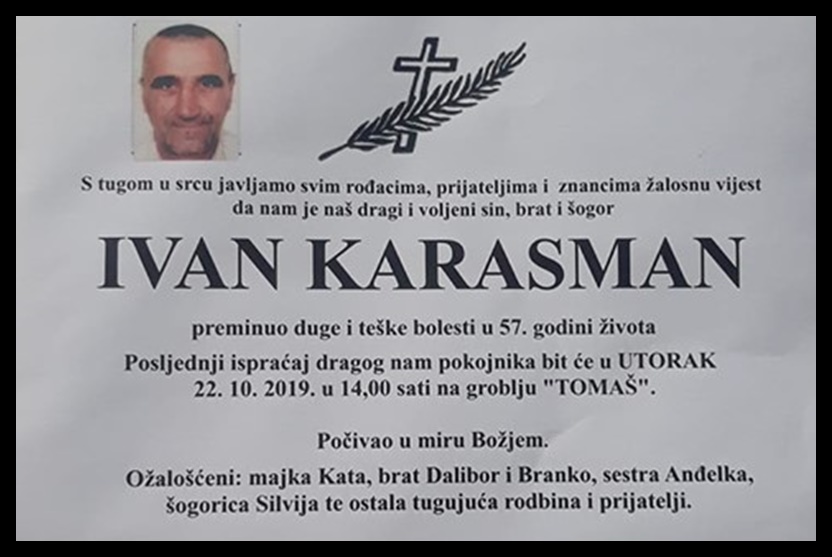 Posljednji pozdrav ratniku - Ivan Karasman