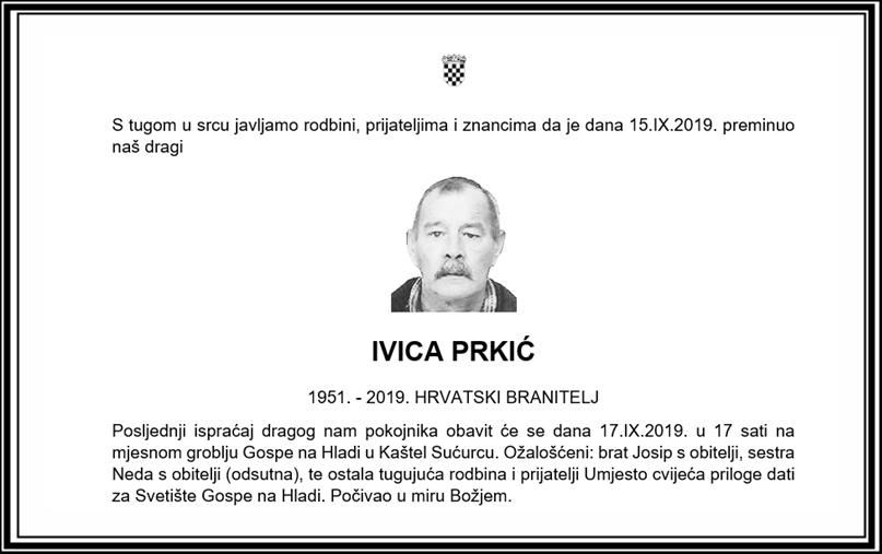 Posljednji pozdrav ratniku - Ivica Prkić