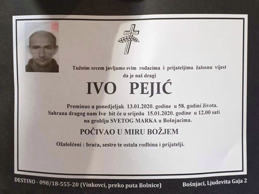 Posljednji pozdrav ratniku - Ivo Pejić