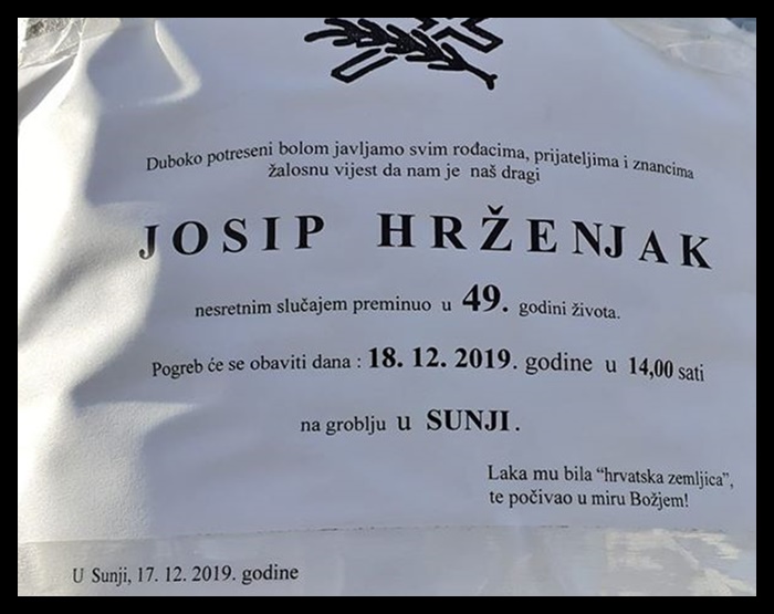 Posljednji pozdrav ratniku - Josip Hrženjak