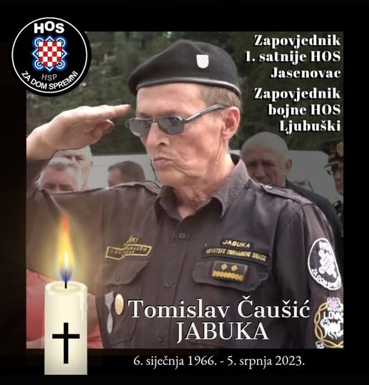 Odlazak legende Domovinskog rata: Preminuo poznati HOS-ovac Tomislav Čaušić - Jabuka