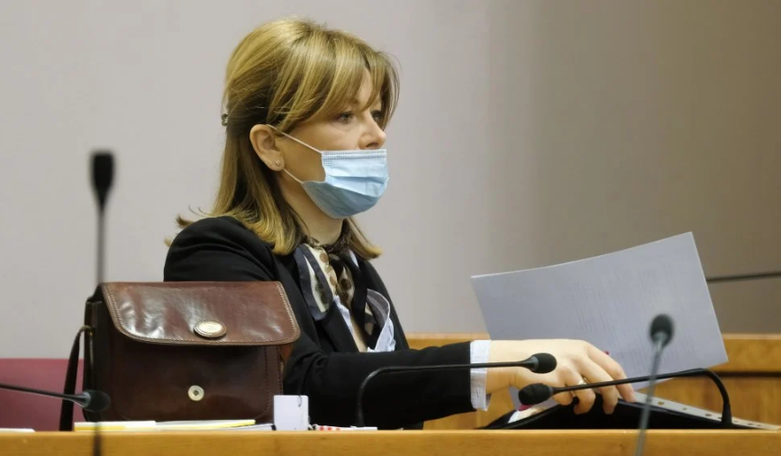 VIDEO Vidović Krišto je u Saboru spominjala novinare, prozvala je HRT-ov dvojac