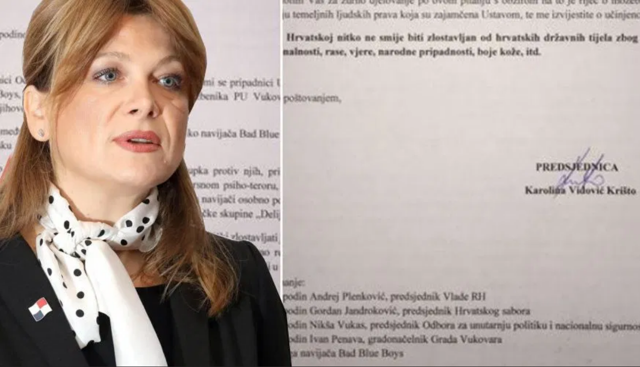 Vidović Krišto pisala Božinoviću – Je li navedeni policijski službenik pripadnik navijačke skupine ‘Delije’?