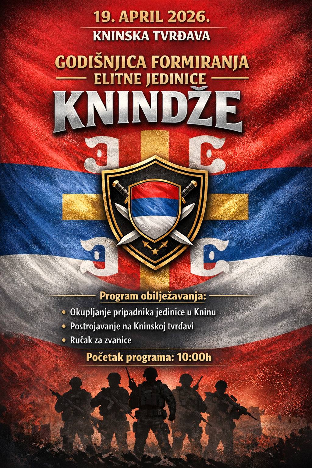“Knindže” na Kninskoj tvrđavi? Plakat širi šok i nevjericu – Grad Knin mora dati odgovor
