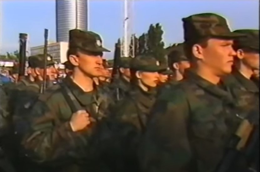 Na današnji dan, 28. svibnja 1991.g.,  održana je svečana smotra Zbora narodne garde na stadionu NK Zagreb u Kranjčevićevoj ulici