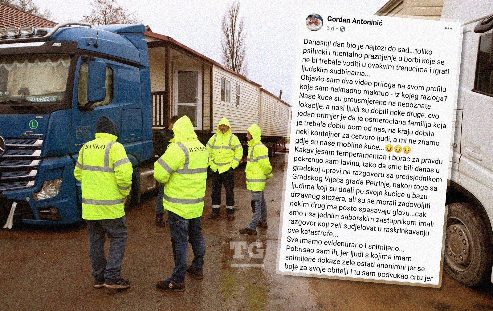 Policija javlja da nisu utvrdili nikakve prevare s mobilnim kućicama za ljude stradale u potresu