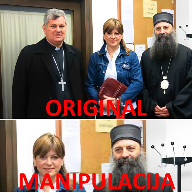 Karolina Vidović Krišto prozvala osobe koje šire izmanipulirane fotografije nje i patrijarha Portfirija