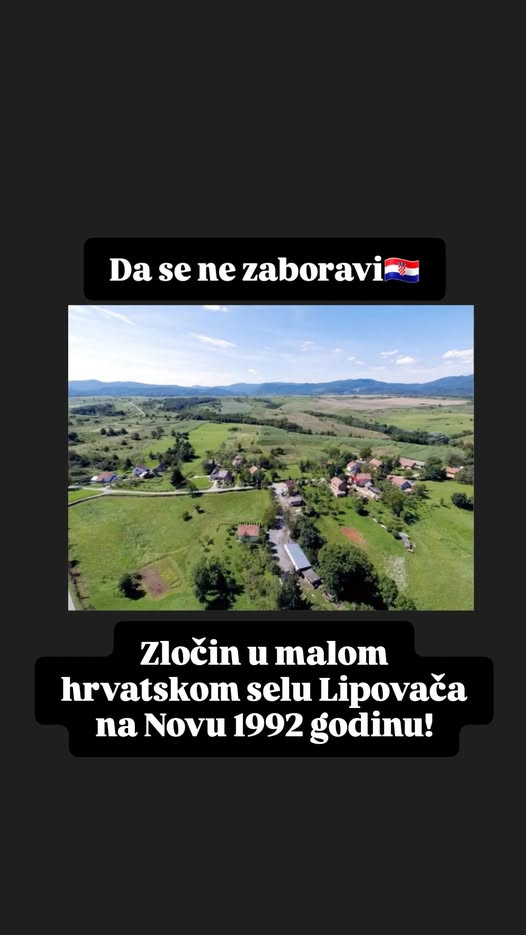 Ratni zločin na Novu godinu u selu Lipovača