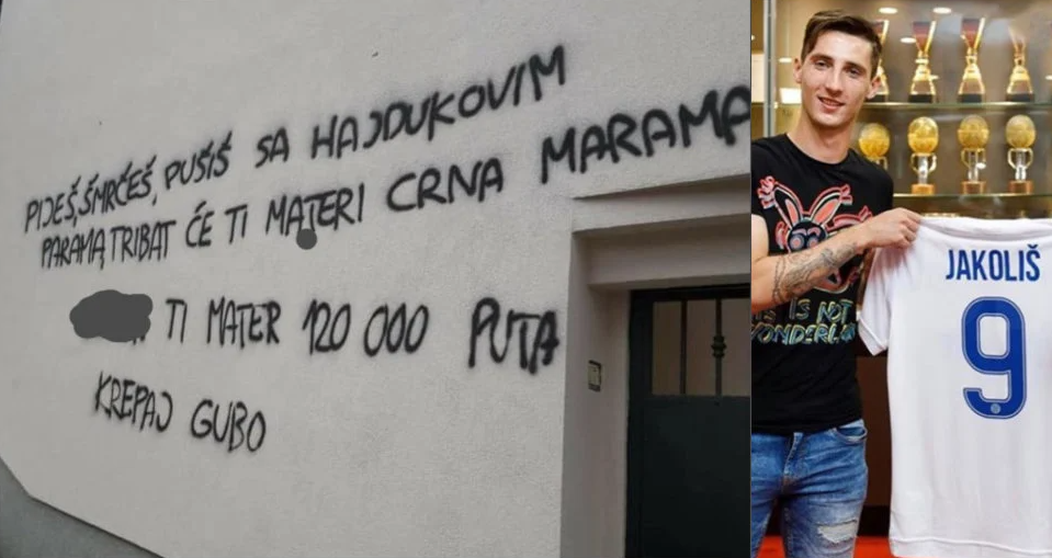 SRAMOTNO 'Navijači' Hajduka vandalizirali Jakoliševu kuću, pisali su grozote