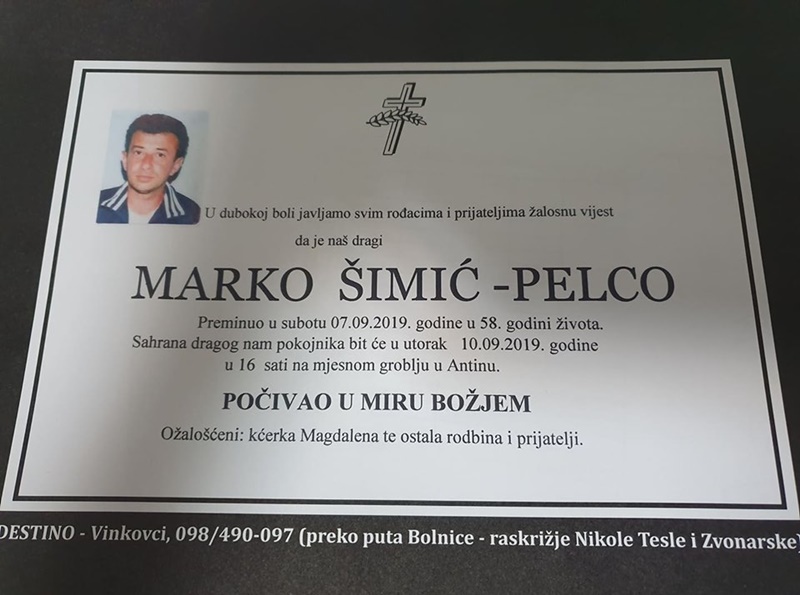 Posljednji pozdrav ratniku - Maro Šimić-Pelco