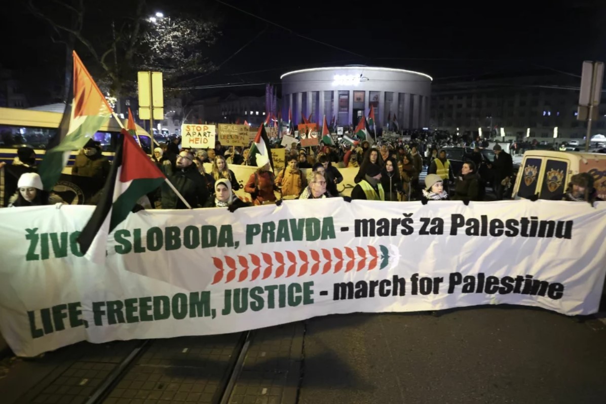 Marširali za Palestinu, u masi i saborska zastupnica: 'Plenkoviću, Anušiću, nije li vas sram'