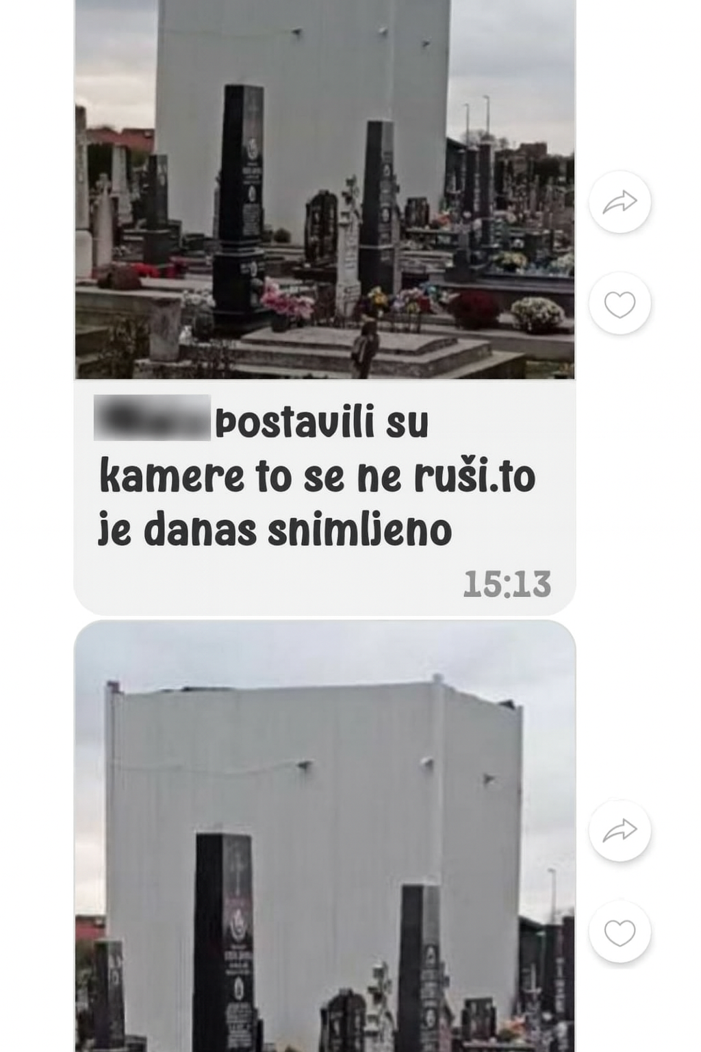 Postavljene kamere na objektu predviđenom za rušenje, je li nešto prolazi ispod radara