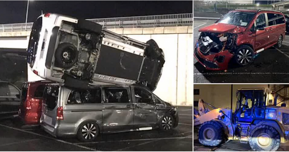 Napad na tvornicu Mercedesa: Bivši radnik iz osvete bagerom demolirao 50 novih vozila